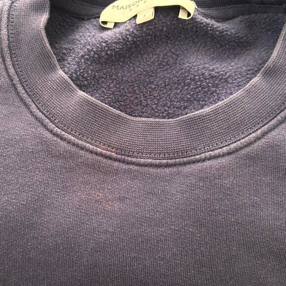 Maison Labiche Blue “Worth It” Crewneck | French Minimalist / Soft Grunge Luxe S - Picture 6 of 6